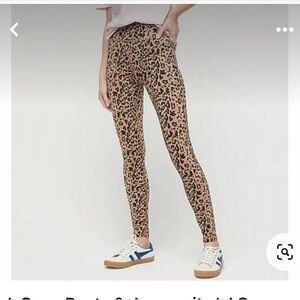 JCrew  7/8 high-rise leggings in leopard